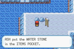 Помимо всего прочего на Seafoam Islands есть и спрятанные предметы. На скриншоте показано место, в котором я нашел Water Stone.
