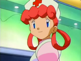 Джой (Joi)\ Медсестра Джой (Nurse Joy) (Кадр из эпизода Kodai Pokemon to Nazo no Gundan! (AG02))